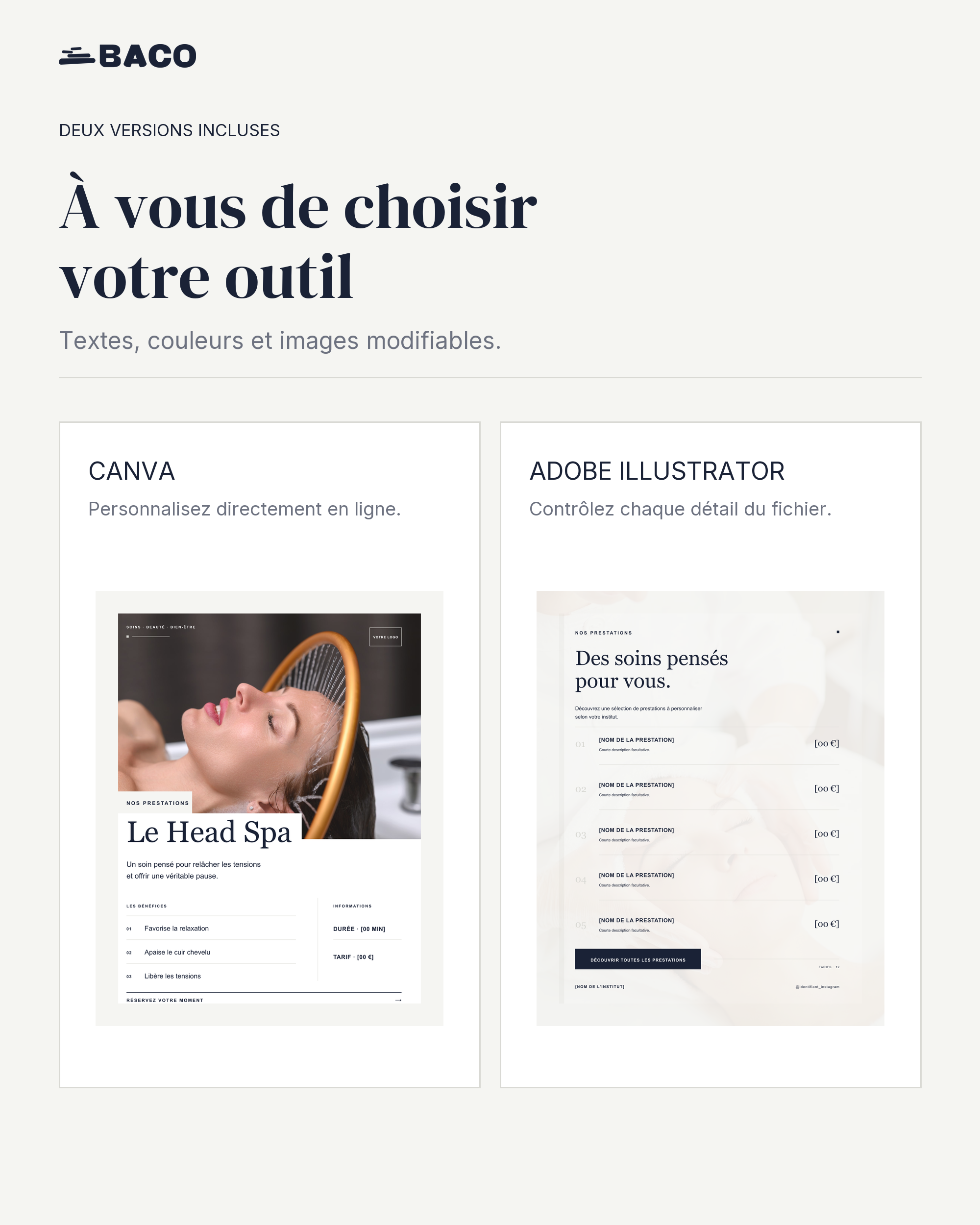 Templates Instagram modifiables dans Canva et Adobe Illustrator