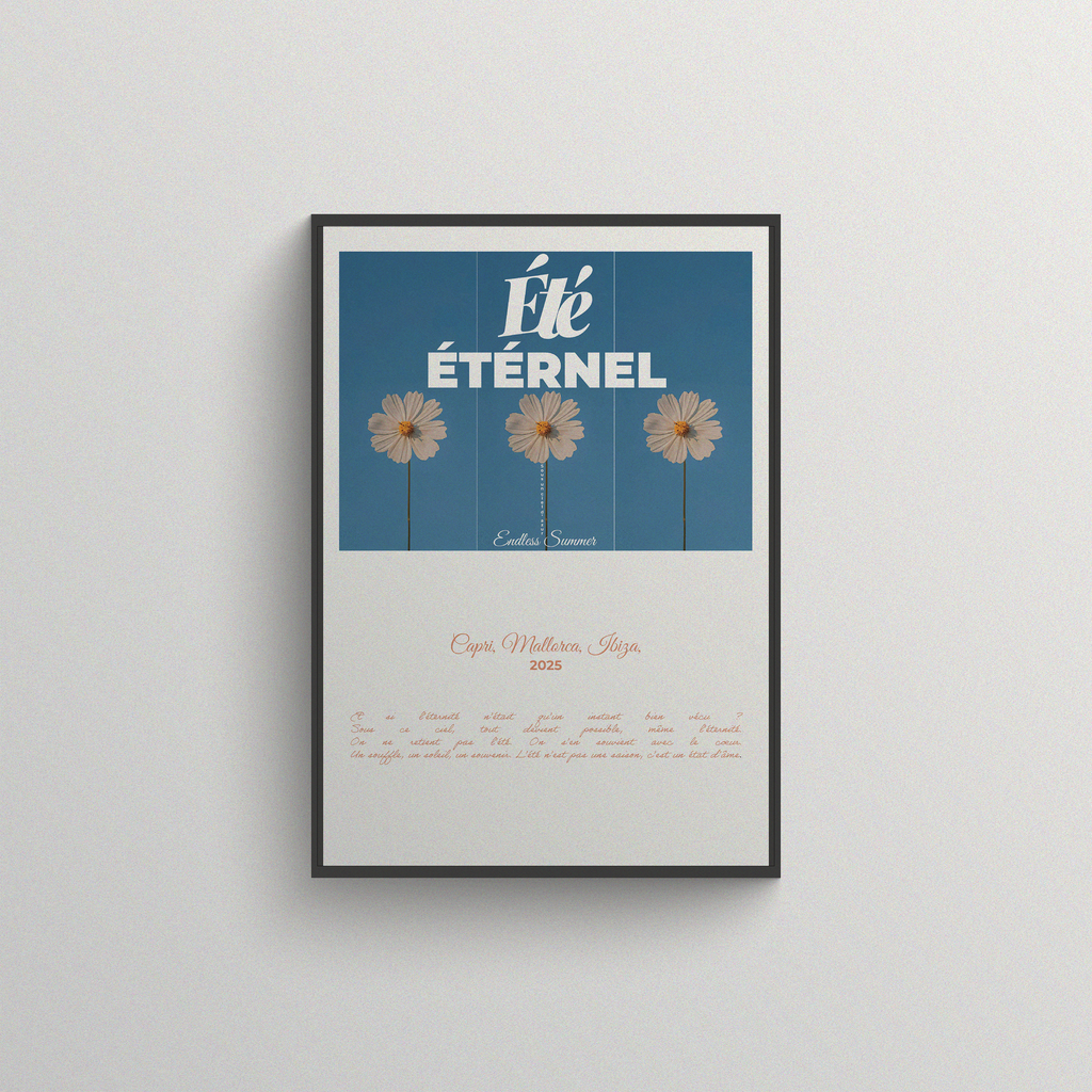 ÉTÉ ÉTÉRNEL - Affiche poster premium en papier mat